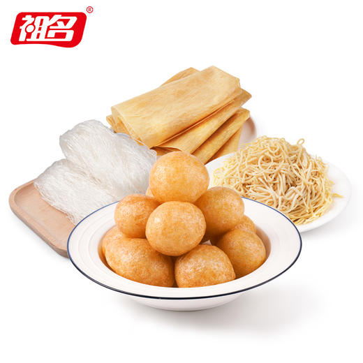 祖名 火锅食材组合（豆腐皮*250g+粉丝*200g+清水油面筋*80g+干丝*200g） 商品图5