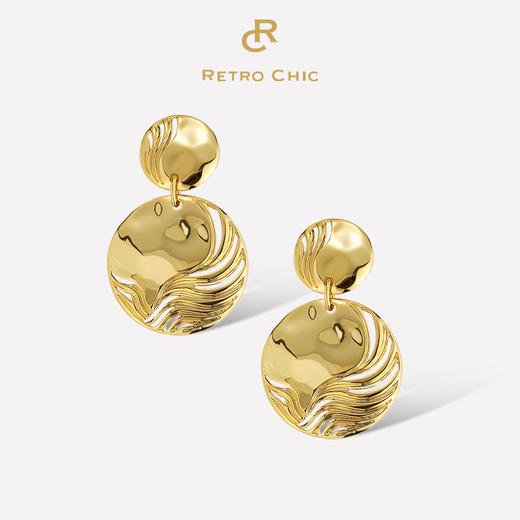 Retro Chic意大利复古时尚首饰 春叶耳环 商品图0