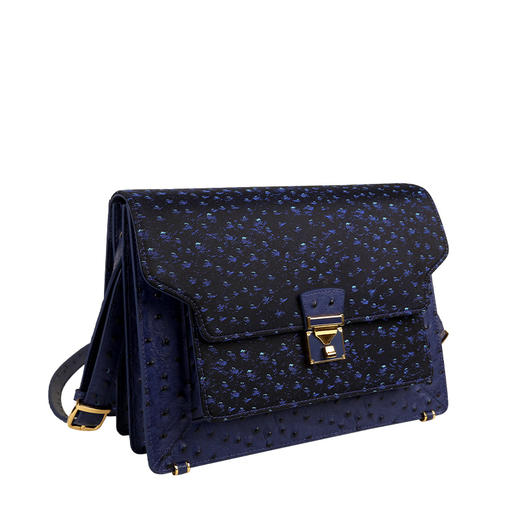 SAINTJOY/上久楷 宋锦女式拎包  鸵鸟纹  BWS19A2501 商品图2