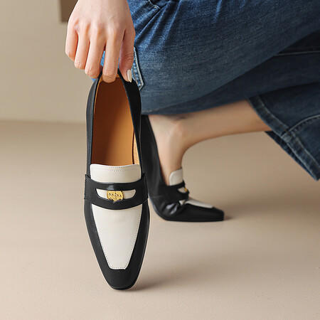 时尚潮流，真皮低跟单鞋HBP-5088 商品图4