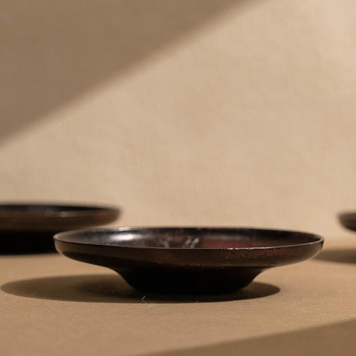 琢斋款班紫铜鼠纹杯托（五客） 商品图4