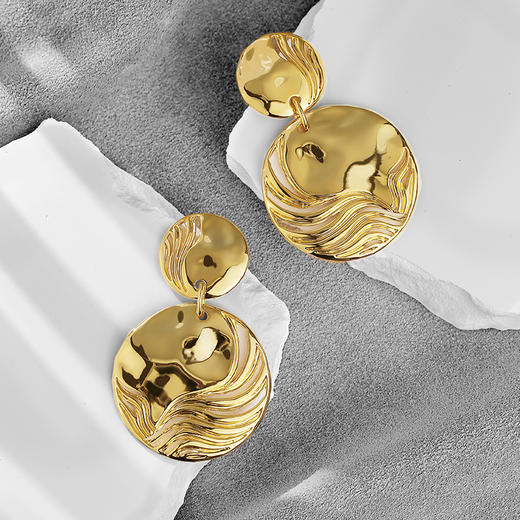 Retro Chic意大利复古时尚首饰 春叶耳环 商品图1