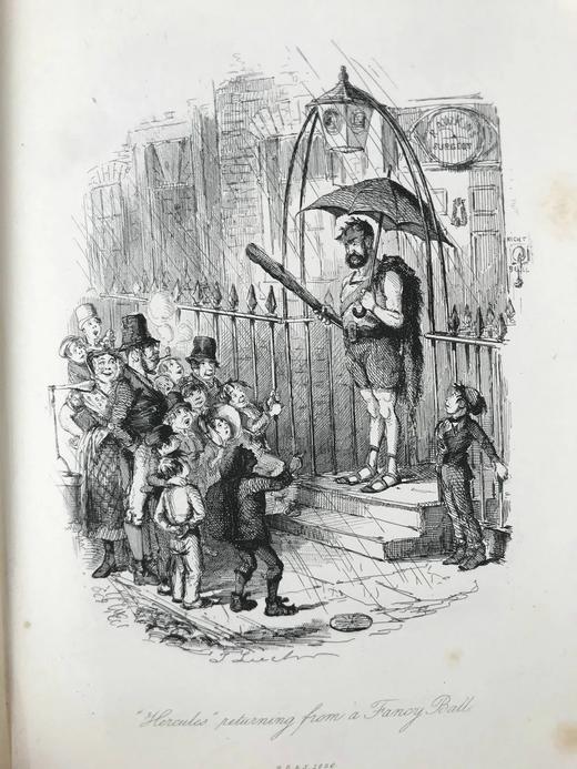 1886年 阿尔伯特·史密斯《莱德伯里先生历险记》 约翰·里奇21幅钢版画插图 漆布精装16开 商品图10