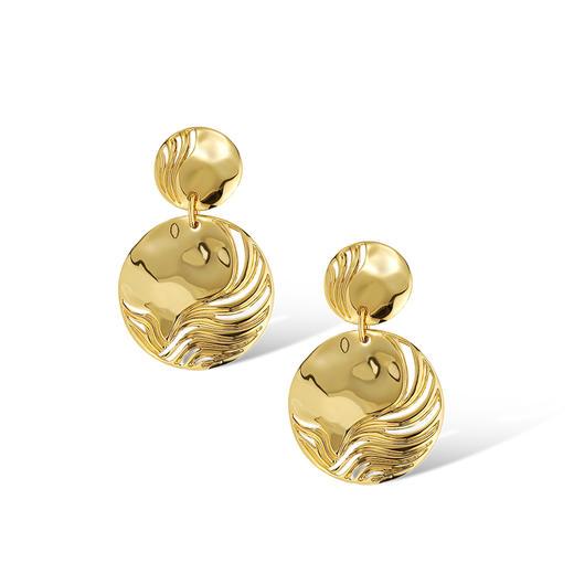 Retro Chic意大利复古时尚首饰 春叶耳环 商品图2