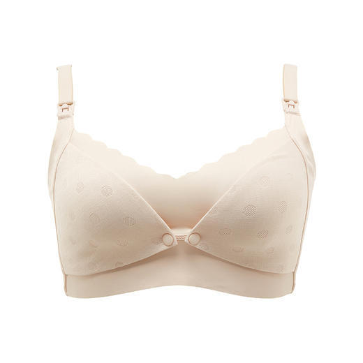 都市丽人快乐妈咪内衣C薄3/4杯蕾丝文胸四排无钢圈YB32L1 商品图5