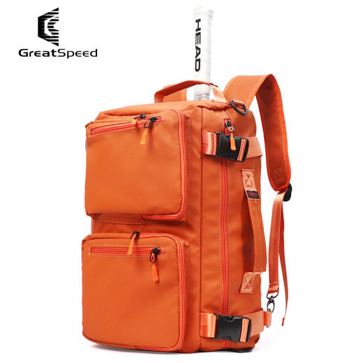 GreatSpeed 双肩单肩手提三用多功能防水 运动网球包/羽毛球包 商品图2