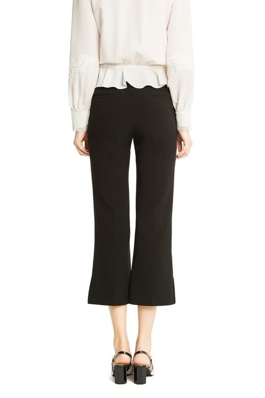 OCTAVIA 黑色开衩九分喇叭裤 1649 商品图3