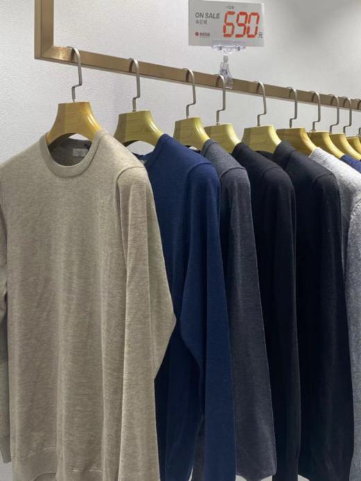 【1.3折!银泰撤柜!】意大利TONISH男士羊毛圆领套头衫X701 商品图4