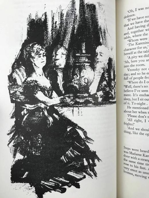 托尔斯泰《安娜·卡列尼娜》 33幅插图 精装18开带书匣 商品图12