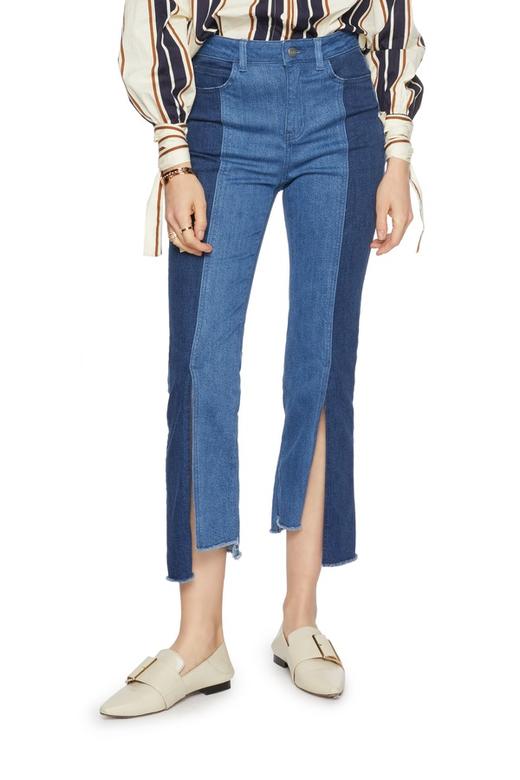 FIVE PLUS（5+） 拼接高腰九分牛仔裤 5432 商品图0