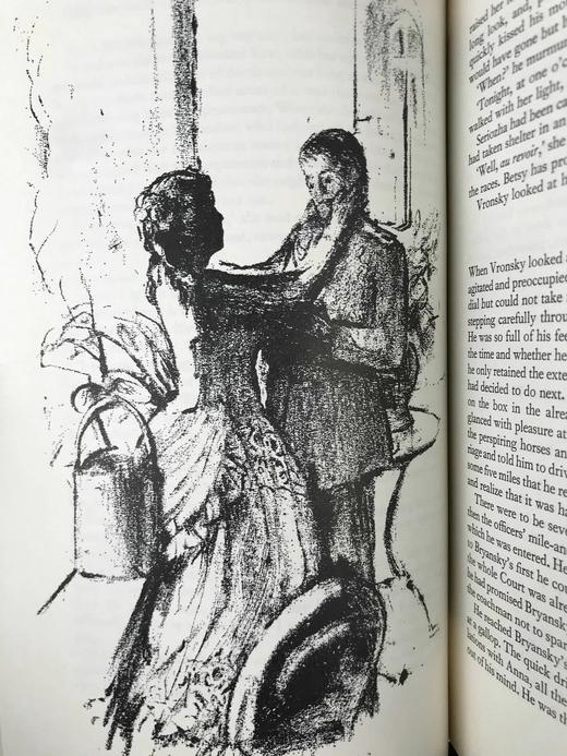 托尔斯泰《安娜·卡列尼娜》 33幅插图 精装18开带书匣 商品图10