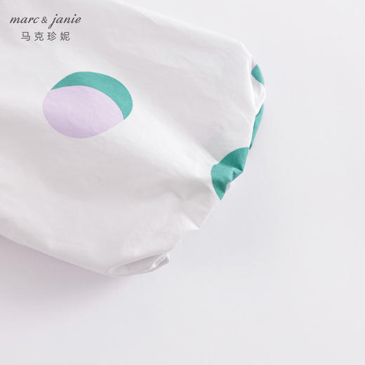 马克珍妮春夏新款 女童北欧风花苞袖一字领纯棉衬衫230315 商品图5