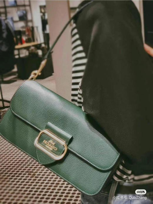 绿色25折 ¥1180！Coach Morgan腋下包🔥蔻驰新品摩根法棍包，复古墨绿色真的太戳我了～ 商品图8