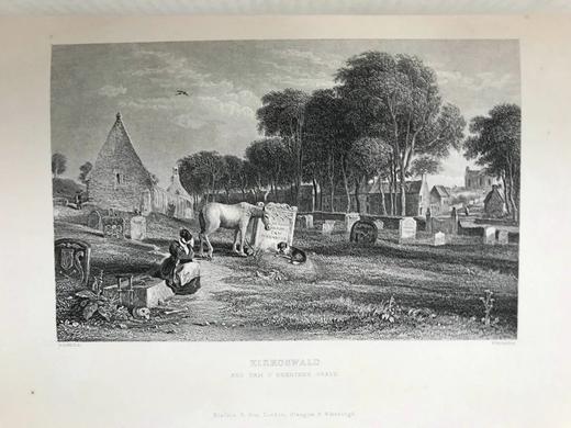 1890年 罗伯特·彭斯作品集（全5卷） 约50幅版画插图 漆布精装大32开 商品图9