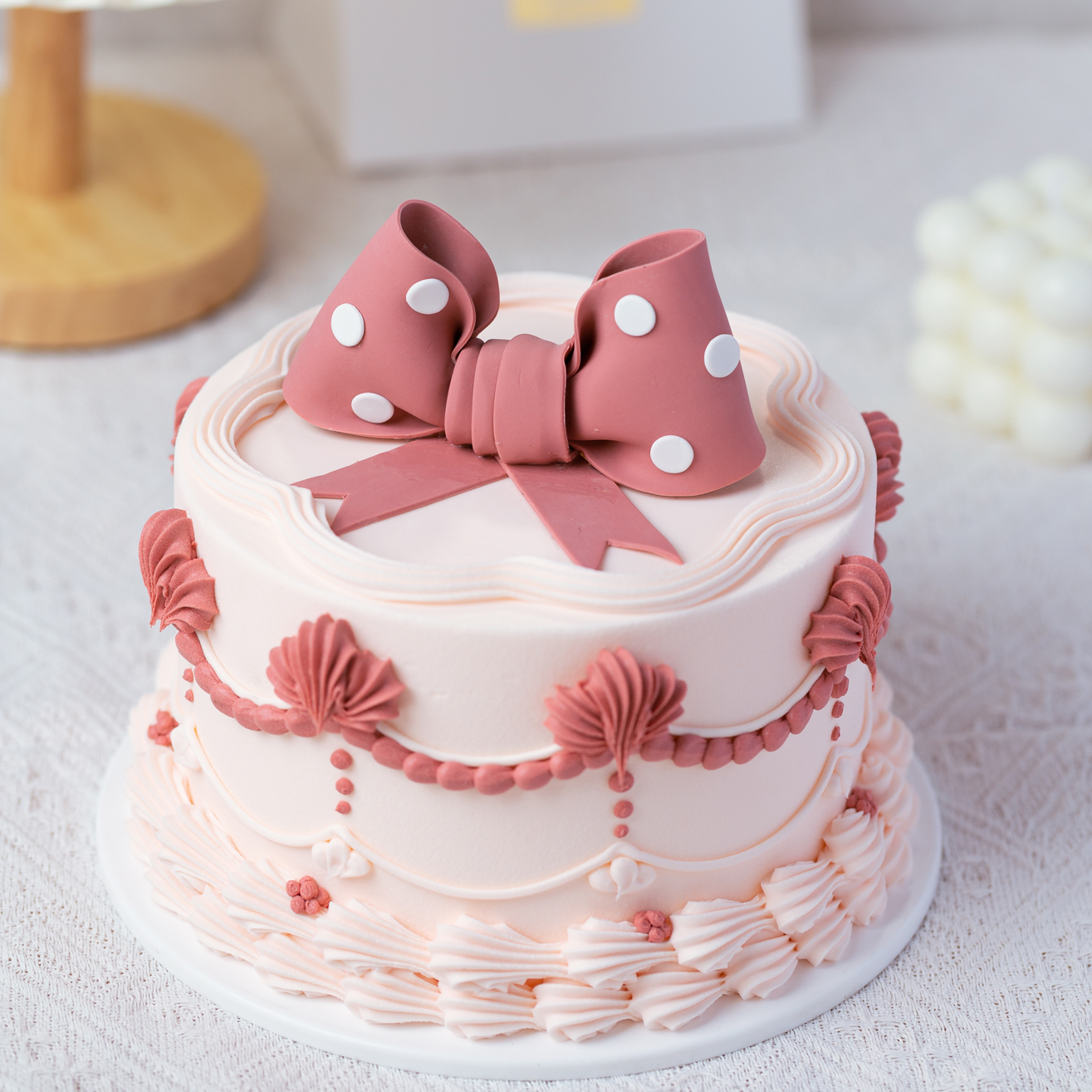 生日蛋糕 蝴蝶结