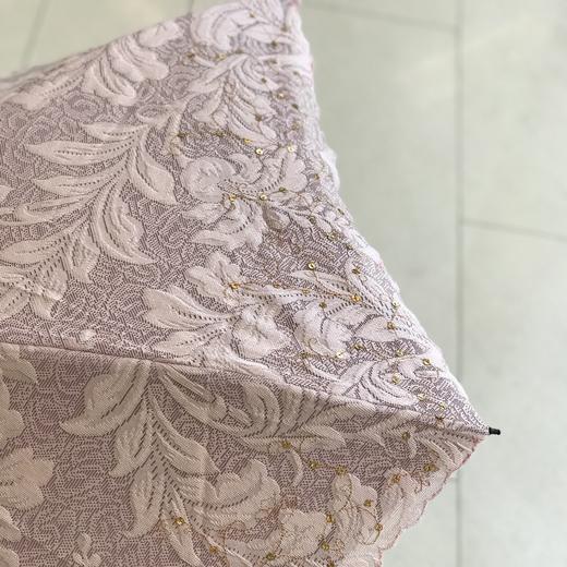 优品堂【遇见春心】三折双层刺绣黑胶防紫外线伞 商品图4