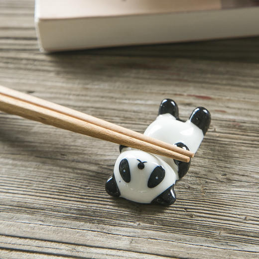 摩登主妇家用日式厨房创意可爱陶瓷餐具筷子枕熊猫筷子托筷托筷架 商品图1
