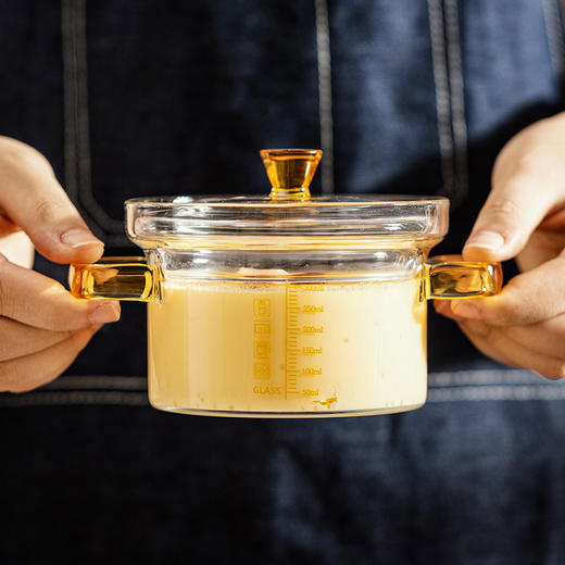 摩登主妇蒸蛋碗玻璃炖蛋盅汤盅燕窝碗家用带盖宝宝蒸鸡蛋羹专用碗 商品图2