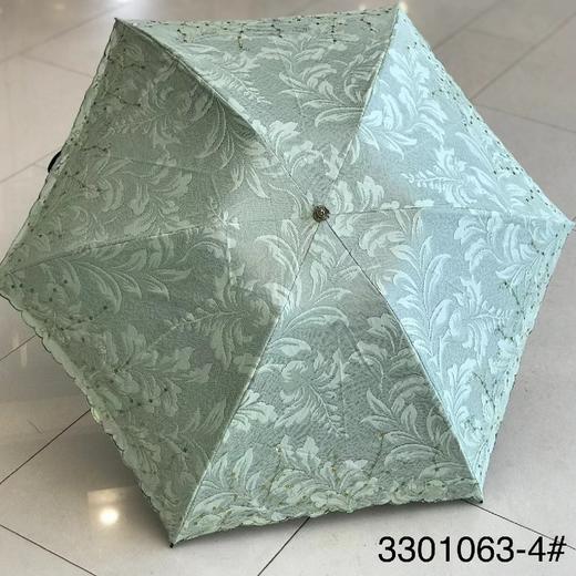 优品堂【遇见春心】三折双层刺绣黑胶防紫外线伞 商品图6
