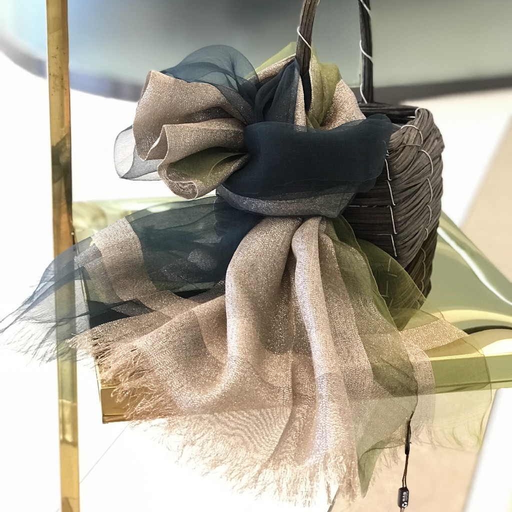 优品堂【金银半边巾】