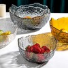 摩登主妇韩版ins风透明玻璃碗家用餐具套装水果甜品沙拉盘金边碗 商品缩略图2