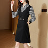 春季收腰显瘦polo领中年妈妈时尚气质连衣裙AHM-wjnz8017 商品缩略图3