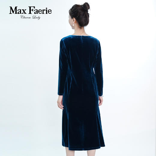 MG1L015麦克斯菲瑞丝绒连衣裙 商品图4