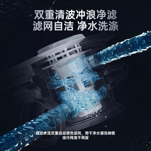 松下（Panasonic）洗碗机嵌入式15套A1系列 135℃高温除菌沙漠烘干 软水系统3层喷淋 腔体去残水 洗碗机NP-DF3K1K7 商品图3