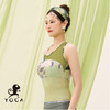 壁虎瑜伽水母纱面料【飞花-背心】印花云感拼接背心（胸垫可替换） 商品缩略图4