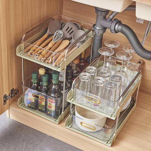 摩登主妇小推车置物架桌面多功能化妆品落地多层大家用储物收纳架 商品图2