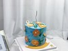 复古蓝+复古橘调手绘蛋糕 商品缩略图2