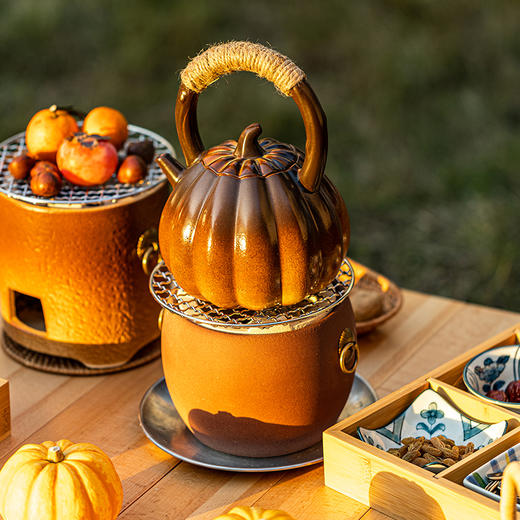 摩登主妇围炉煮茶家用室内烤茶煮茶器茶具套装罐罐茶陶瓷茶壶炭炉 商品图0