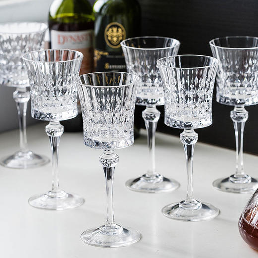 摩登主妇法国进口CDA钻石水晶杯红酒杯高脚杯精致香槟杯红酒杯子 商品图2