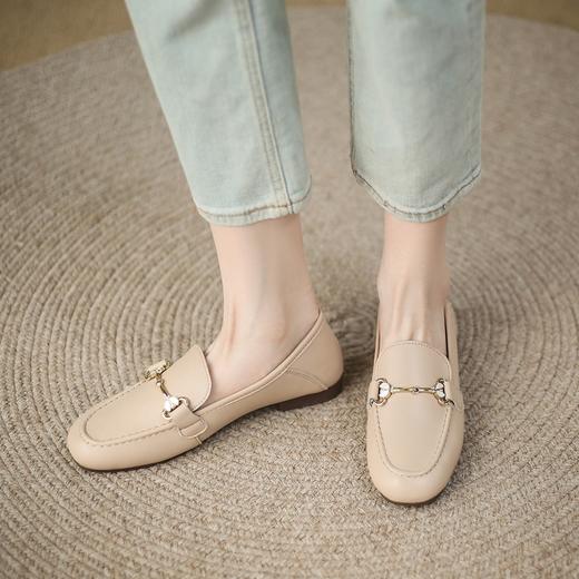 ZHR金属饰扣单鞋女2023新款通勤两穿一脚蹬乐福鞋ins韩版百搭 商品图3