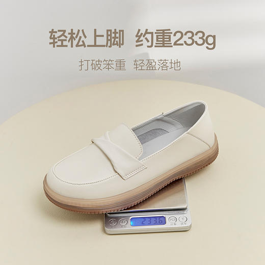 ZHR乐福鞋女2023春季新款休闲软底透气单鞋女平底百搭小皮鞋 商品图9