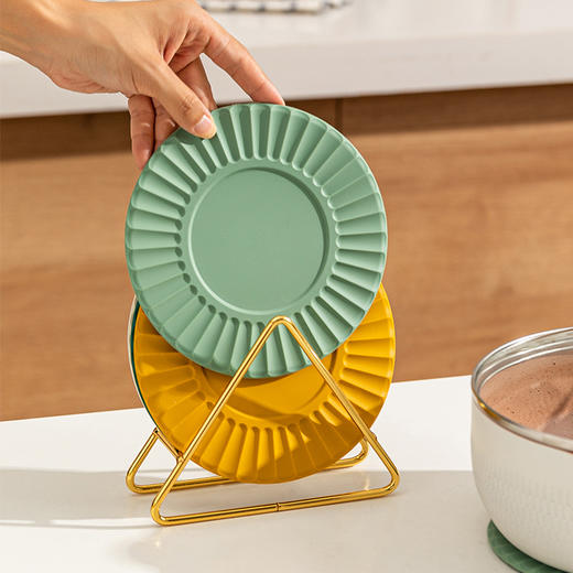 摩登主妇耐高温隔热餐桌垫硅胶防烫砂锅垫碗垫轻奢家用杯垫盘子垫 商品图2