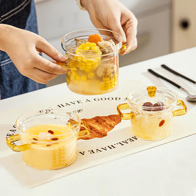 摩登主妇蒸蛋碗玻璃炖蛋盅汤盅燕窝碗家用带盖宝宝蒸鸡蛋羹专用碗