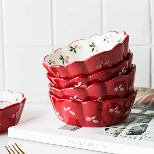 摩登主妇烤碗家用陶瓷烤盘烤箱可用水果沙拉碗网红空气炸锅专用碗 商品图0