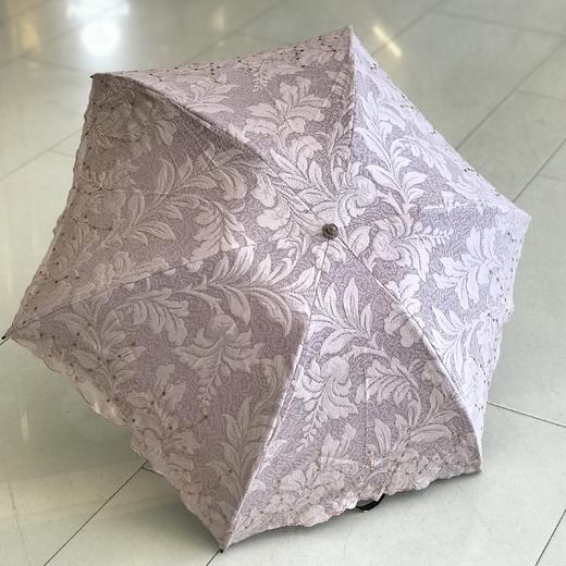 优品堂【遇见春心】三折双层刺绣黑胶防紫外线伞 商品图2