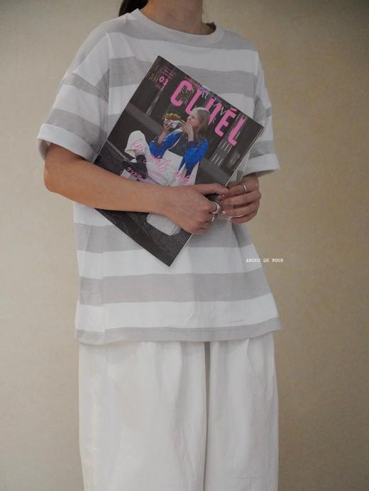 LABORATORY3色条纹T恤 商品图0