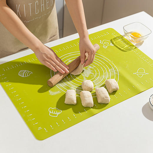 摩登主妇食品级硅胶擀面垫家用加厚和面板厨房烘焙工具揉面垫子 商品图2