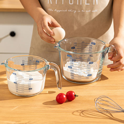 摩登主妇玻璃量杯带刻度耐高温烘焙工具高硼硅食品级打鸡蛋液杯子 商品图2