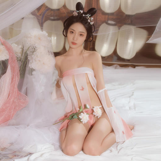 【浮光掠影】情趣内衣 性感 连腿袜 吊带 制服  三点式 套装 外贸 型号：6886mt2302  商品图3