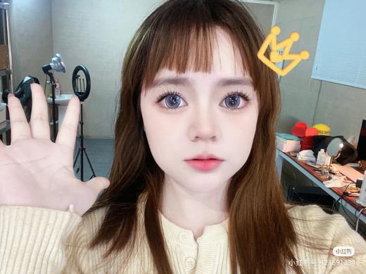 【店主实拍】蓝莓碎冰冰14.5mm【年抛 0-1000度 含有525/575】着色14.0mm 商品图4