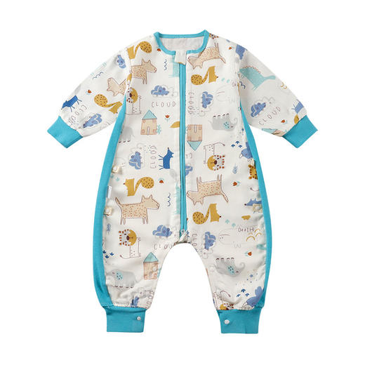 硕字宝婴儿睡袋纱布纯棉A类前四后二分腿儿童睡衣春秋夏季 商品图4