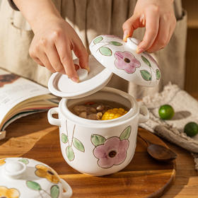 摩登主妇陶瓷炖盅带盖子隔水炖盅杯炖罐家用燕窝专用烤梨罐小汤盅