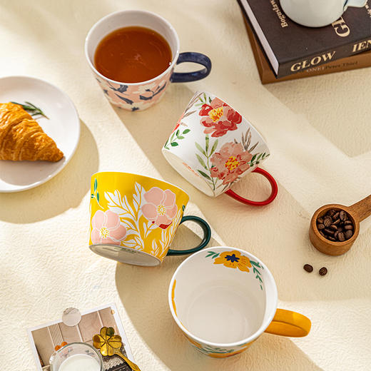 摩登主妇原创美式马克杯女生陶瓷水杯家用早餐杯办公室高颜值杯子 商品图2