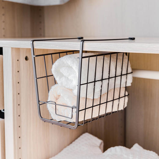 摩登主妇橱柜下挂架厨房吊柜收纳挂钩衣柜置物架分层置物架挂篮子 商品图1