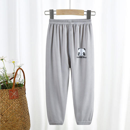 【特价捡漏39.9/2件 】小熊冰丝儿童防蚊裤 A类品质 男女宝宝运动九分裤 冰丝面料夏季穿着凉爽透气 商品图3