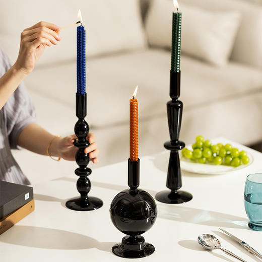 摩登主妇复古烛台摆件ins蜡烛家用餐桌北欧浪漫烛光晚餐布置装饰 商品图2